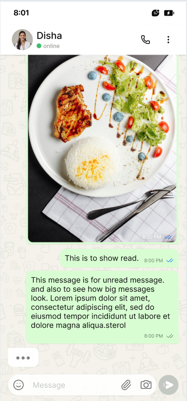 Disha chat screen